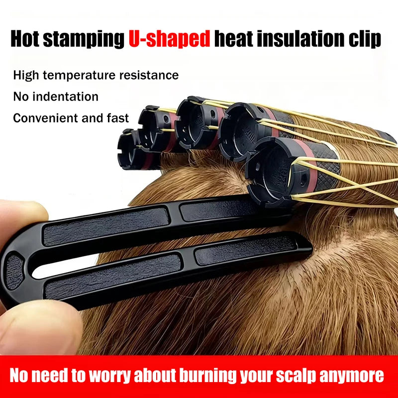 Heat Resistant U-Clips Hair Styling Insulation Clips 6/12Pcs