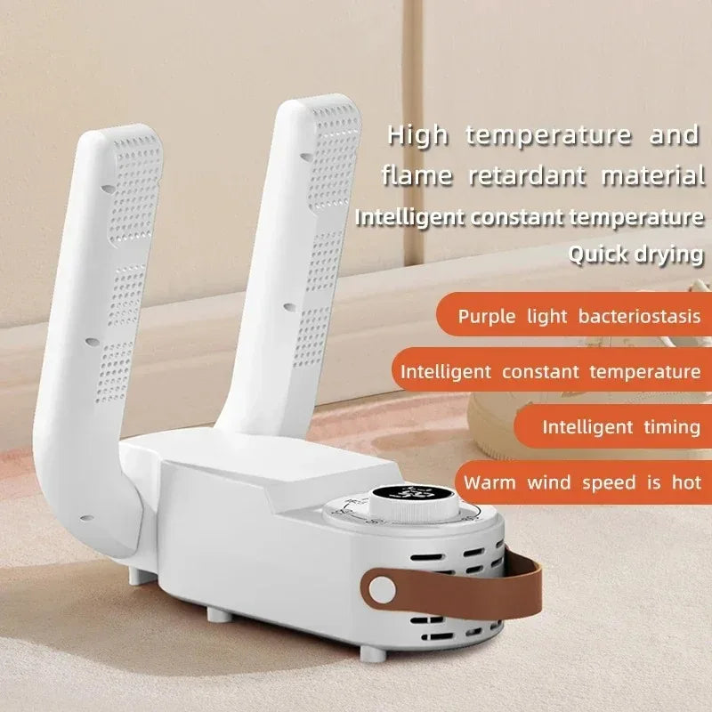 Adjustable Intelligent Shoe Dryer Warmer Quick Drying Deodorizing Sterilizing Heater for Household Footwear Peaceful Pleasures Health and Wellness