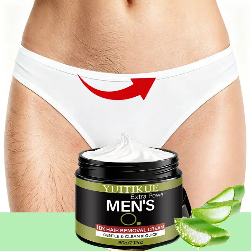 YUITIKUE Men's Hair Removal Cream – Gentle, All Skin Types