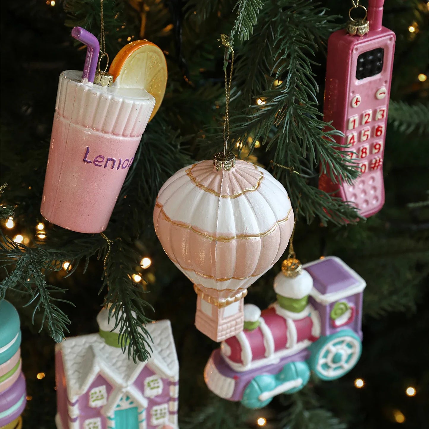 Macaron Christmas Hanging Ornaments – Cute Tree Pendants