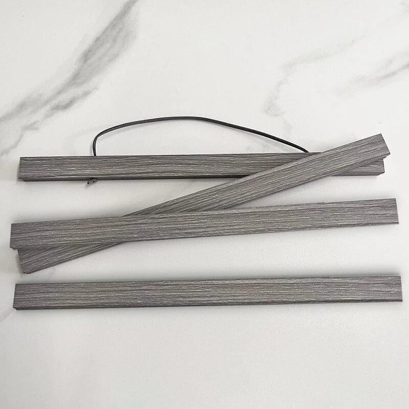 21-90cm Painting Frame Magnetic Wooden Hanger Wood Photo Super Magnetic Painting Canvas Poster Frame Canvas Frame Art Hanger Peaceful Pleasures Health and Wellness CXK-Silver Oak Wood 80cm