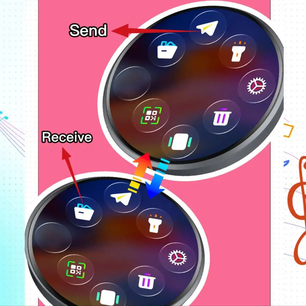 Digital LED E-Badge – 1.5" HD Bluetooth Anime Display Pin
