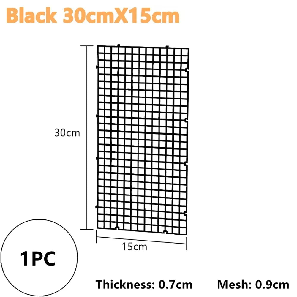1Pcs Multifunctional Isolation Grid Board 30x30cm Black White Undergravel Bottom Plate Tray Plastic Seperator Divider Board Net Peaceful Pleasures Health and Wellness Black 30x15cm