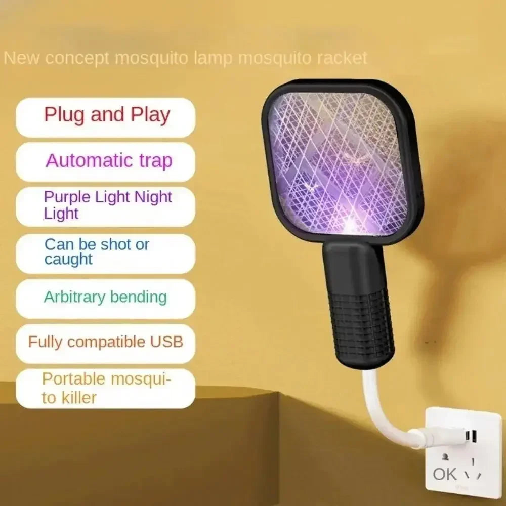 USB mosquito repellent mosquito swatter 360 degree automatic mosquito repellent dormitory mosquito repellent camping essential Peaceful Pleasures Health and Wellness