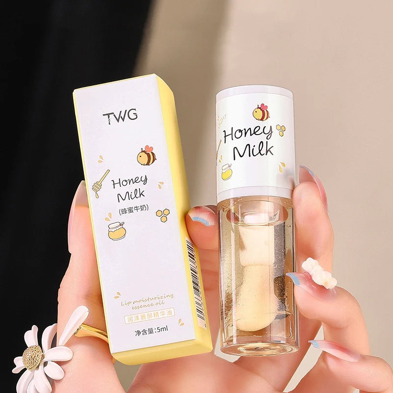 K-Beauty Lip Gloss Oil | Moisturizing Jelly Lip Balm & Brush