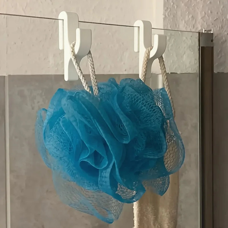 3D Shower Door Towel Hook Glass Doors Bathroom Hanger Clothes