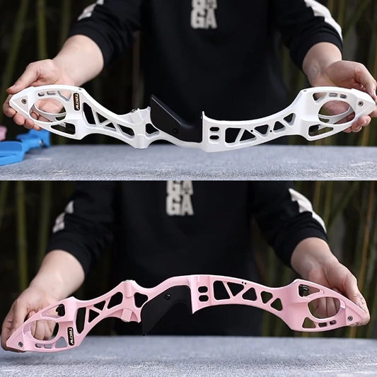 JUNXING H7 Recurve Bow Aluminum Alloy Hand Competition Riser ILF Peaceful Pleasures Health and Wellness