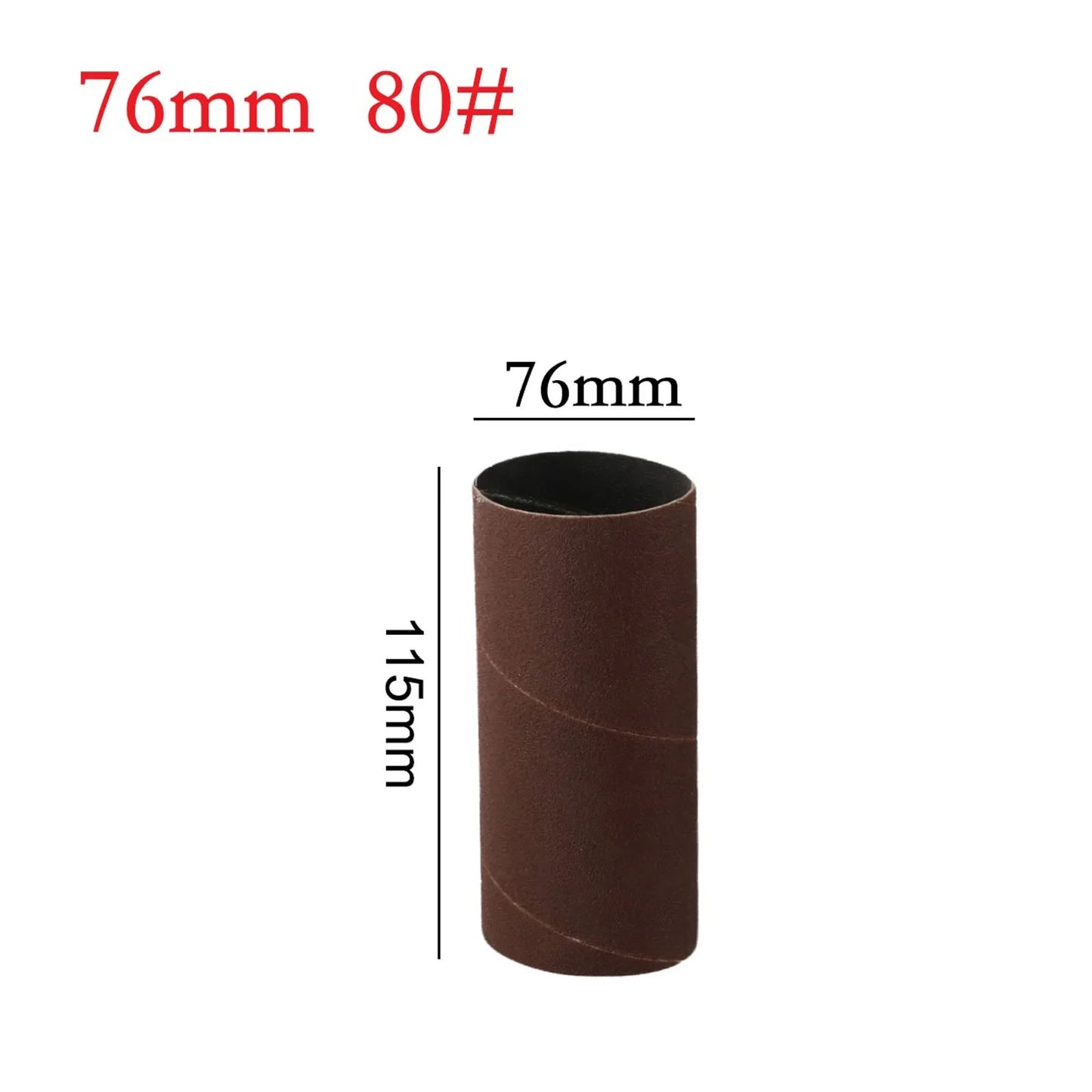 115mm Spindle Sanding Drum Sleeves 80 150 240 Grit | Wood & Metal