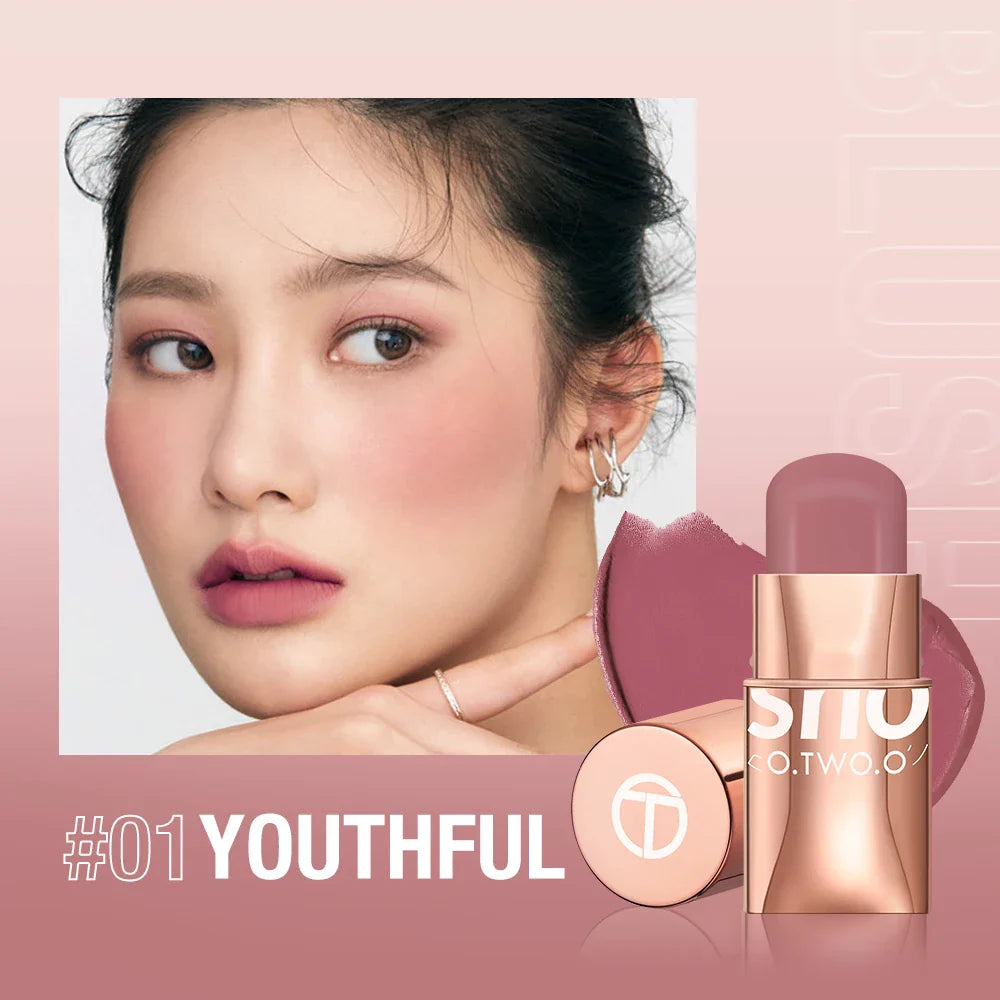 O.TWO.O 3-in-1 Cream Makeup Stick – Lips, Cheeks & Eyes