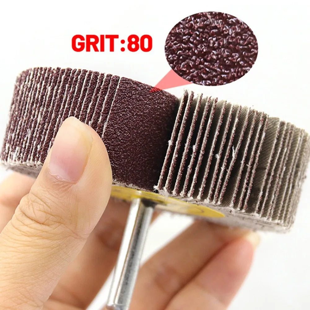 16- 80 Grit Sanding Flap Wheel Disc Abrasive Grinding Dremel