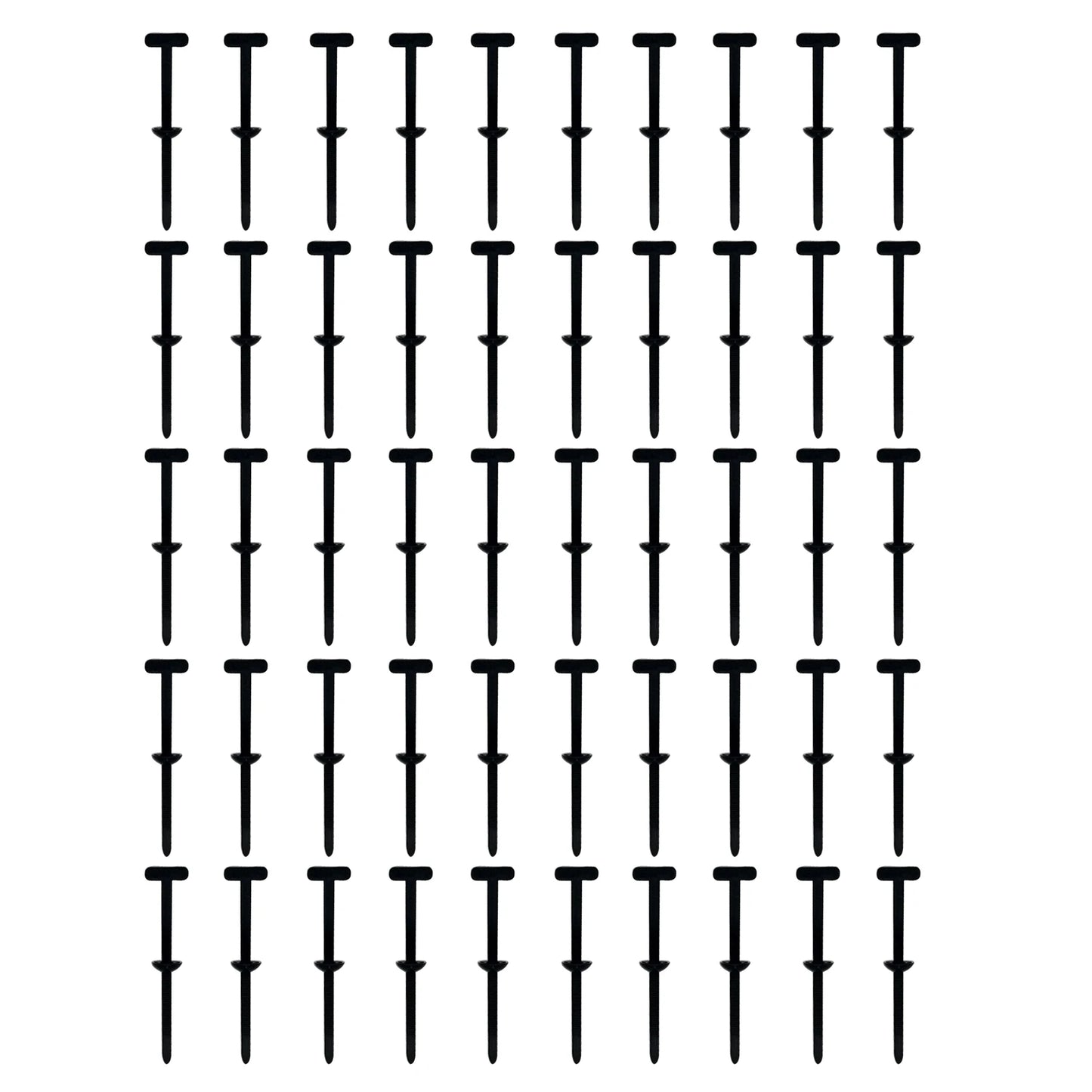 100-Pack UV-Resistant Nylon Cable Tie Buckles | Zip Tie Holders