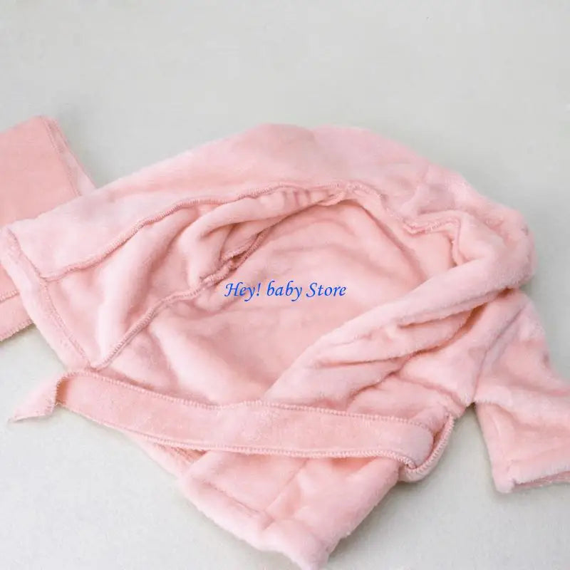 Newborn Baby Photography Bathrobe & Towel Set | Faux Fur Robe