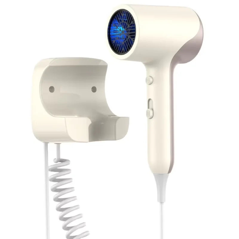2026 Latest Hotel Wall-Mounted Hair Dryer, 1800W High-Power Negative Ion Hair Care, No-Drill Installation, Hotel-Grade Hair Drye Peaceful Pleasures Health and Wellness