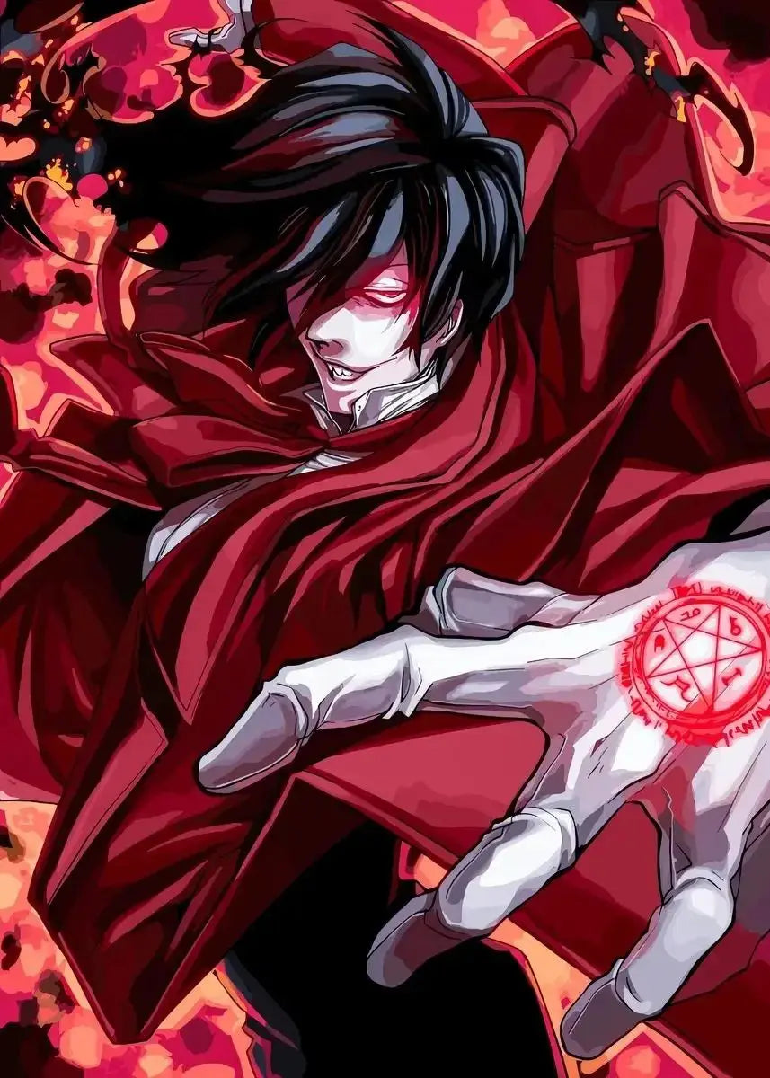 Horror Anime Hellsing Ultimate Posters Manga Canvas Painting Prints Wall Art Mural for Living Room Study Home Decor Peaceful Pleasures Health and Wellness