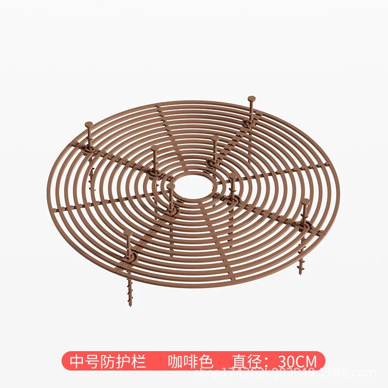 Plant Pot Soil Guard Grid Cover with Nails | Cat & Baby Safe