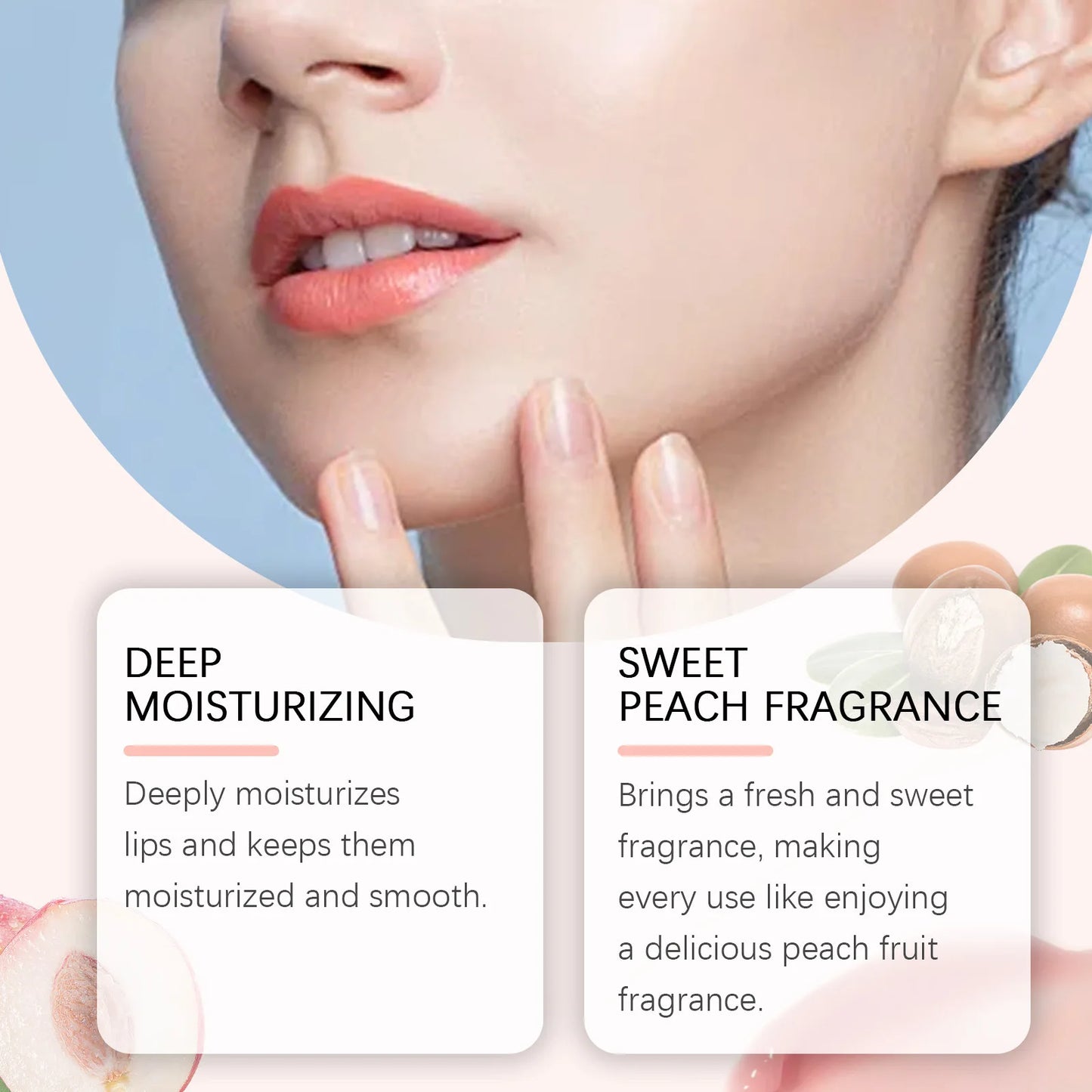 Peach Brightening Lip Scrub – Exfoliating & Moisturizing 20g