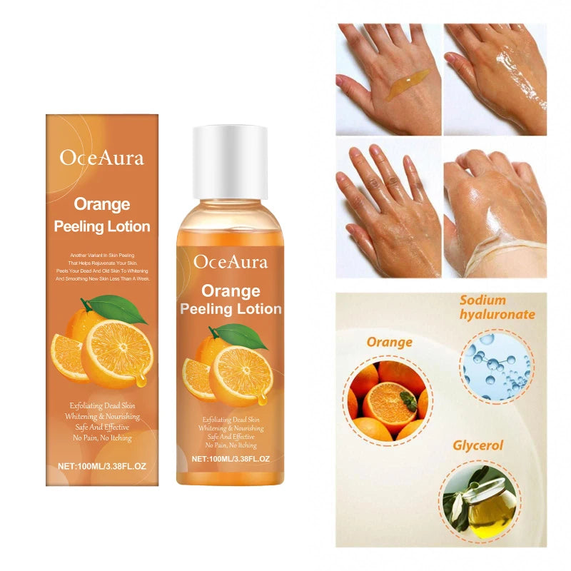 Orange Peel Essential Oil Deep Cleansing Exfoliating Gentle Formula To Soften Smooth Skin Natural Face & Body Scrub Massage Oil Peaceful Pleasures Health and Wellness