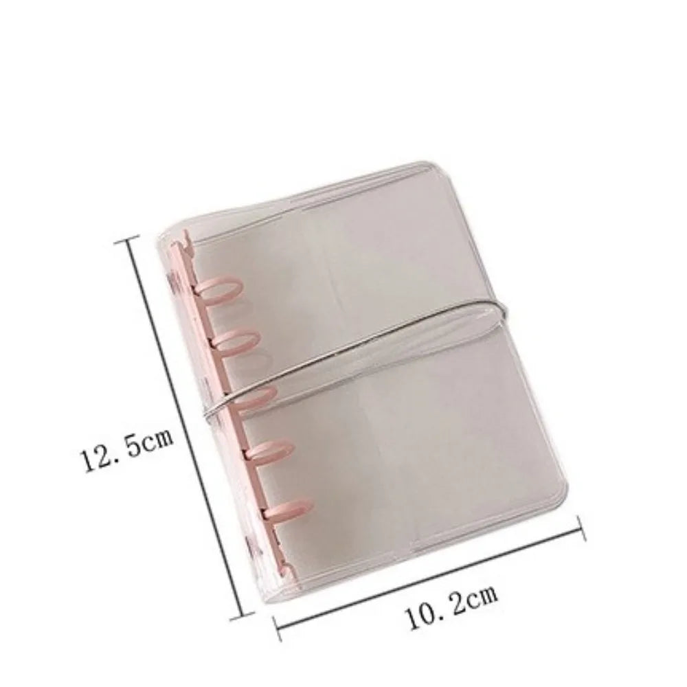 Portable Clear View Transparent Display Album Cover Waterproof PVC M5 Photo Card Holder Idol Pictures Storage Loose-Leaf Booklet Peaceful Pleasures Health and Wellness