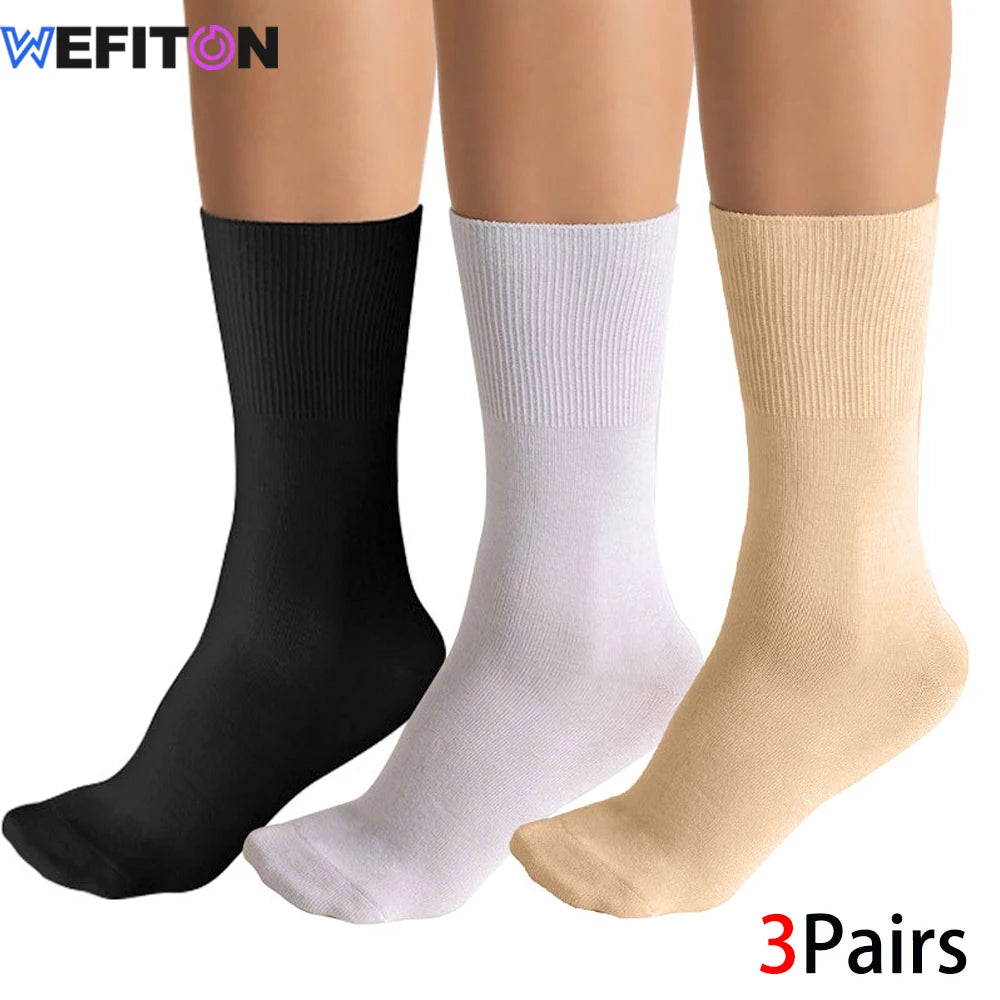 WEFITON Bamboo Diabetic Socks 3-Pair | Non-Binding Seamless Toe Diabetic Bamboo Socks Peaceful Pleasures Health and Wellness