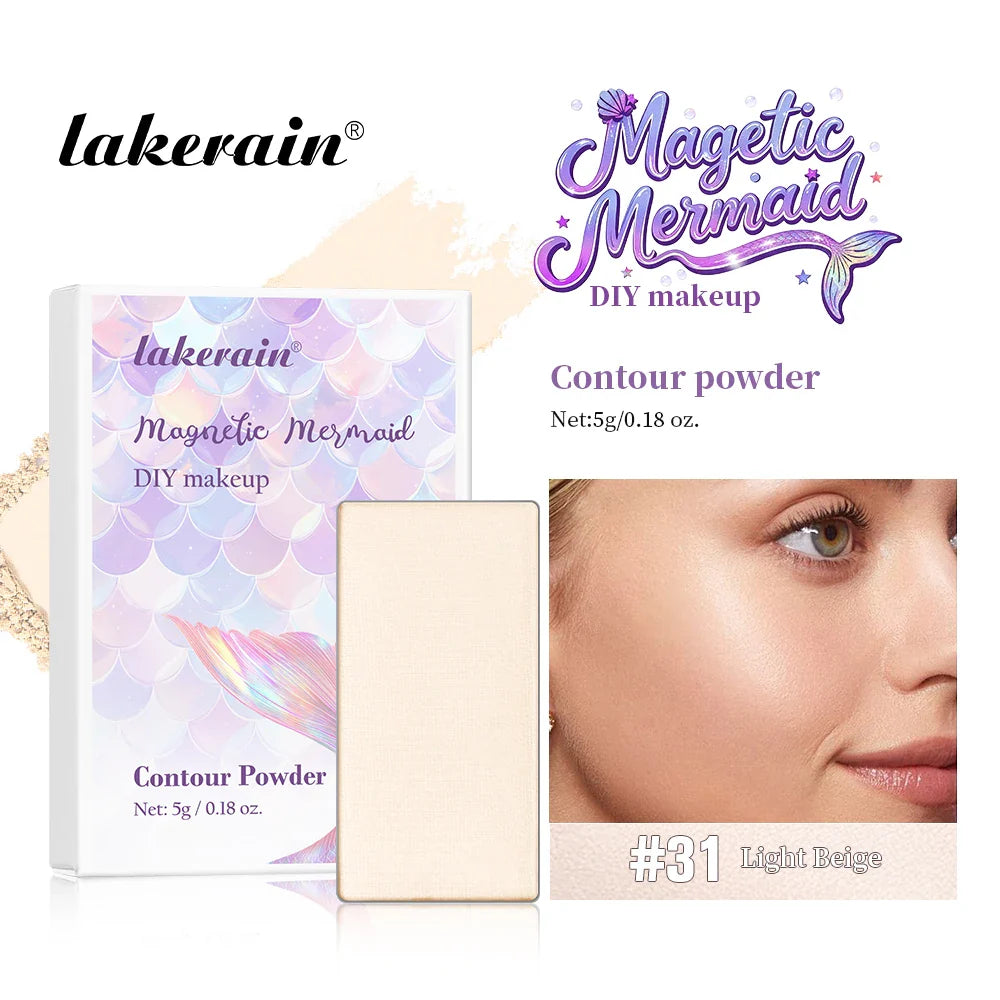 Lakerain Magnetic Mermaid DIY Eyeshadow Palette – 16 Shades