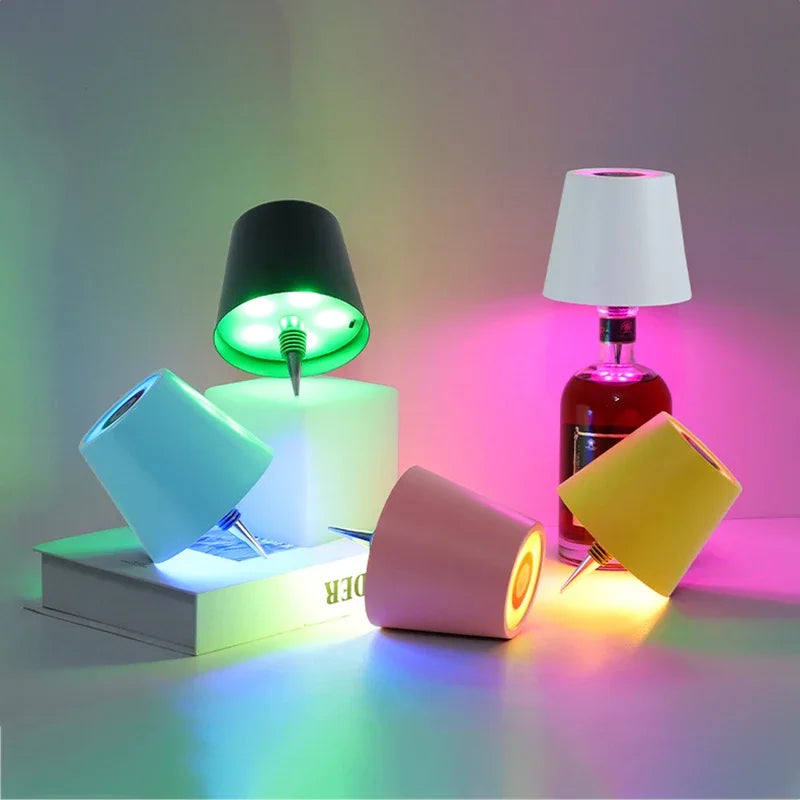 Wireless Table Lamp For Wine Bottles LED Bottle Light For Outdoor Use Touch Control Ideal For Restaurants Bars Festival Party Peaceful Pleasures Health and Wellness