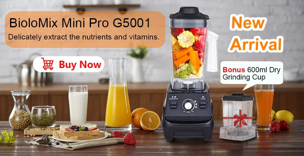BioloMix 3HP 2200W Heavy Duty Blender | 2L BPA Free Jar Blenders Peaceful Pleasures Health and Wellness