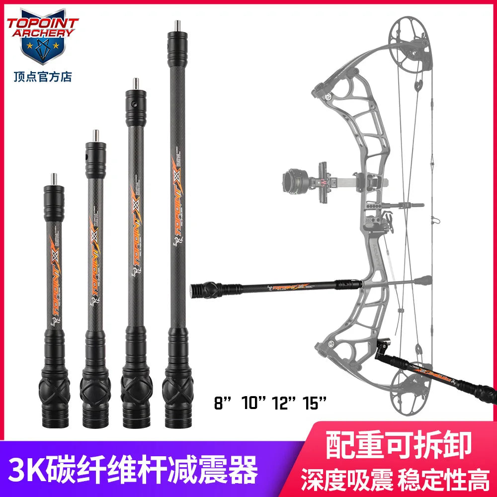 8 10 Archery Compound Bow Stabilizer Bar 3K Carbon Material Balance