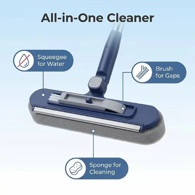 Double-Sided High-Rise Window Cleaner 120cm Squeegee Tool