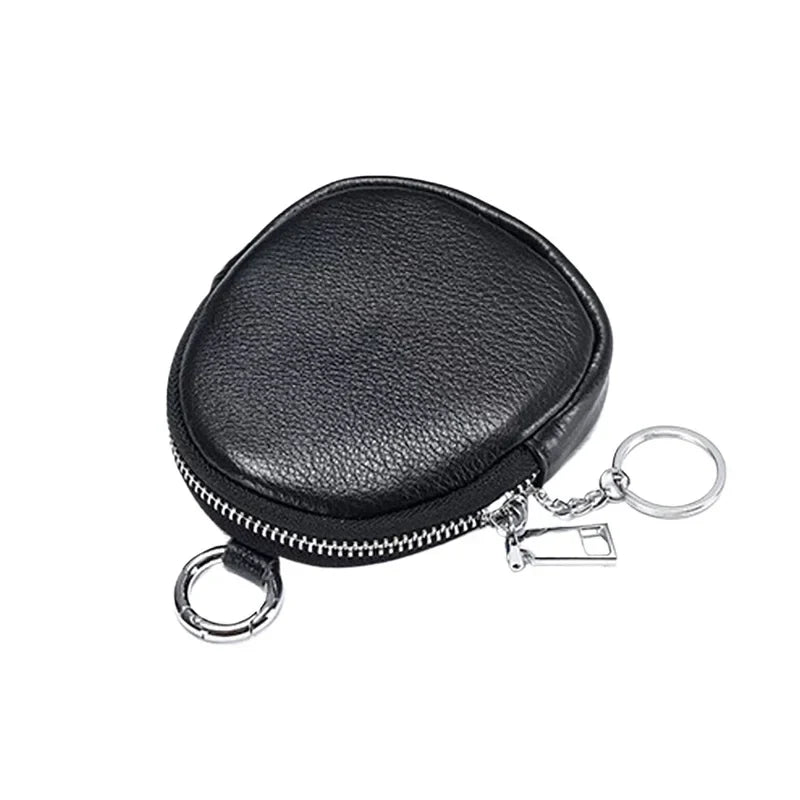RFID Blocking Keychain Wallet – PU Leather Coin Purse & Key Pouch