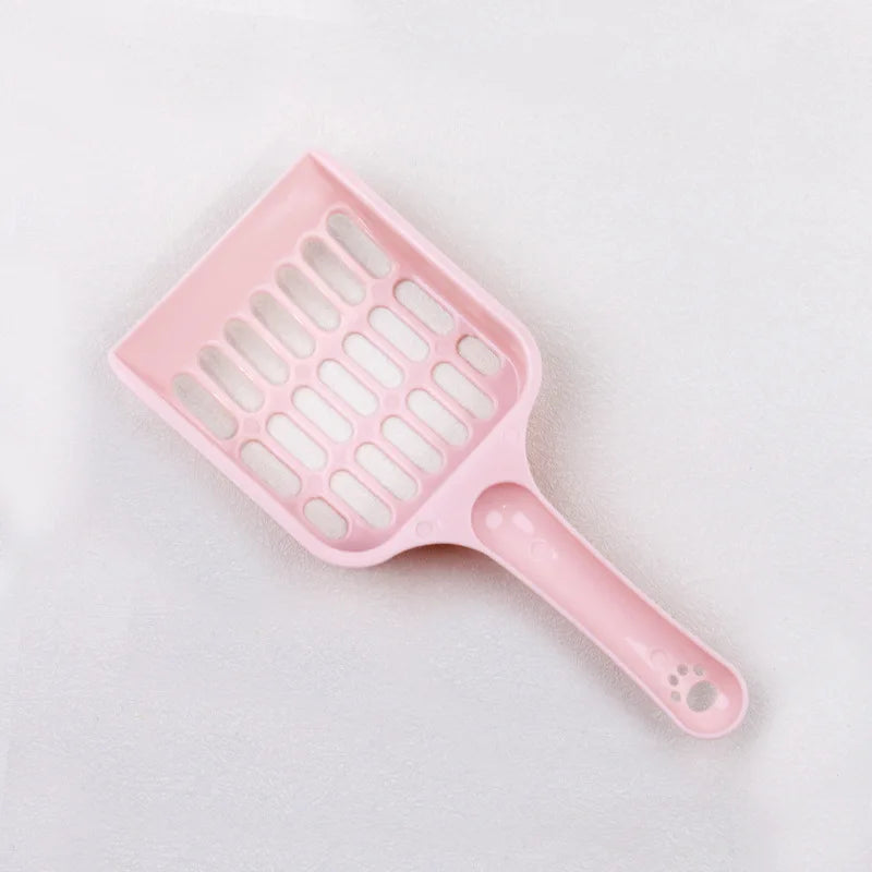 New fashionable simple grid cat litter shovel large-sized fine-hole shovel cat litter artifact cat hygiene cleaning tool Peaceful Pleasures Health and Wellness pink