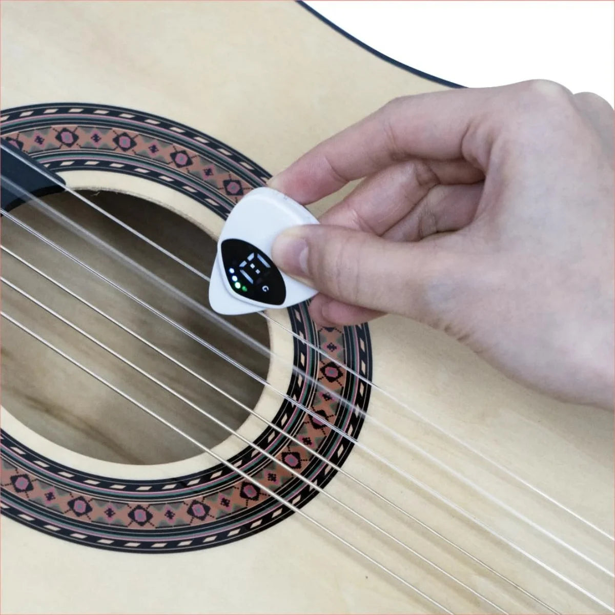Guitar LED Screen Display Tuner Ukulele Two-in-one Pick Tuner Twelve-tone Equal Temperament Multi-functional Tuner Accessories Peaceful Pleasures Health and Wellness