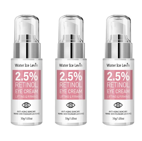 2.5% Retinol Eye Cream – Firming & Hyaluronic Acid | 30g Anti-Aging Eye Cream Peaceful Pleasures Health and Wellness Light Grey 30g