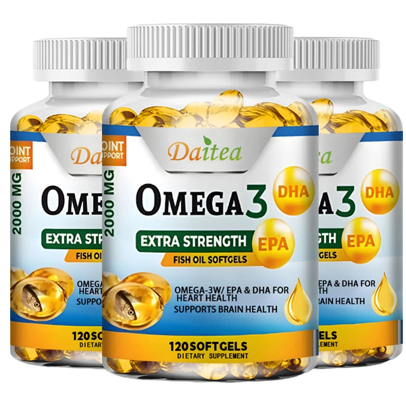 Fish Oil Omega-3 Softgels | Heart, Brain & Joint Health