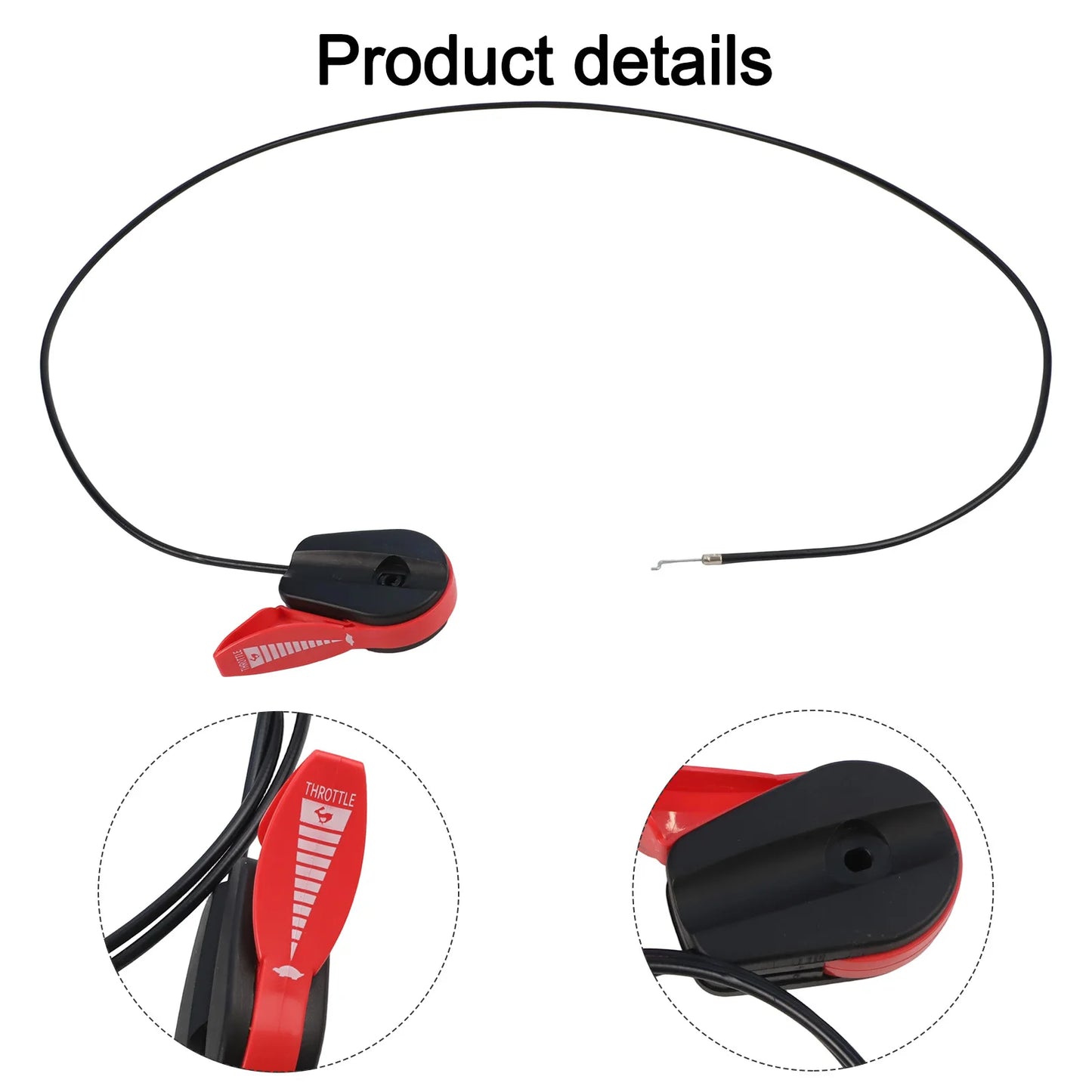 Lawn Mower Throttle Control Plastic Coated Cable Rover 4Stroke