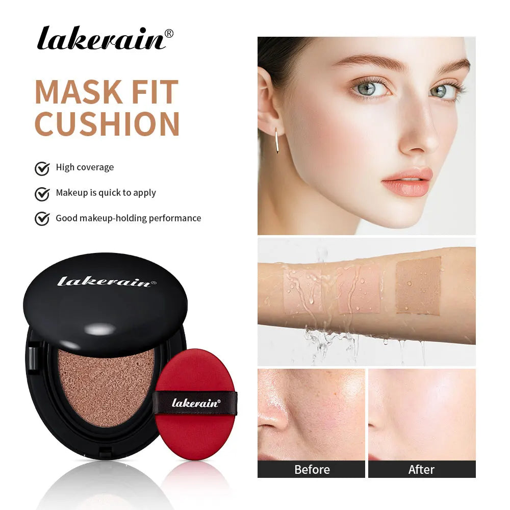 Mask Fit Cushion Foundation Natural Moisturizing Concealer Whitening Oil-control Women Base Long-lasting Makeup Korean Cosmetics Peaceful Pleasures Health and Wellness