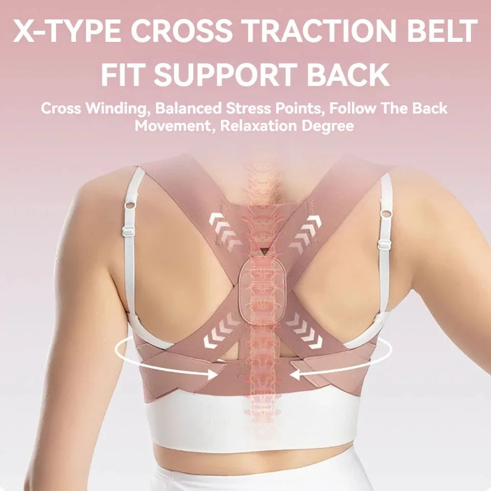 Adult Hunchback Corrector Invisible Back Straightening Stretching Straight Back Open Shoulder Lumbar Correction Belt Men Women Peaceful Pleasures Health and Wellness