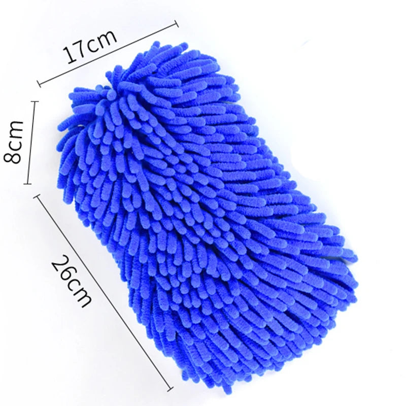Car Wash Sponge Gloves Large Plush Scrubbing Driver Gloves Water-absorbing Thickened Durable Cleaning Tools Peaceful Pleasures Health and Wellness