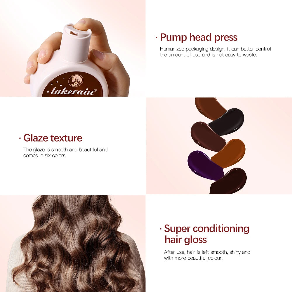 Hair Glaze Super Gloss Color Conditioning Gloss Rinse Out Semi-Permanent Hair Gloss that Enhances Color Nourish and repair Easy Peaceful Pleasures Health and Wellness