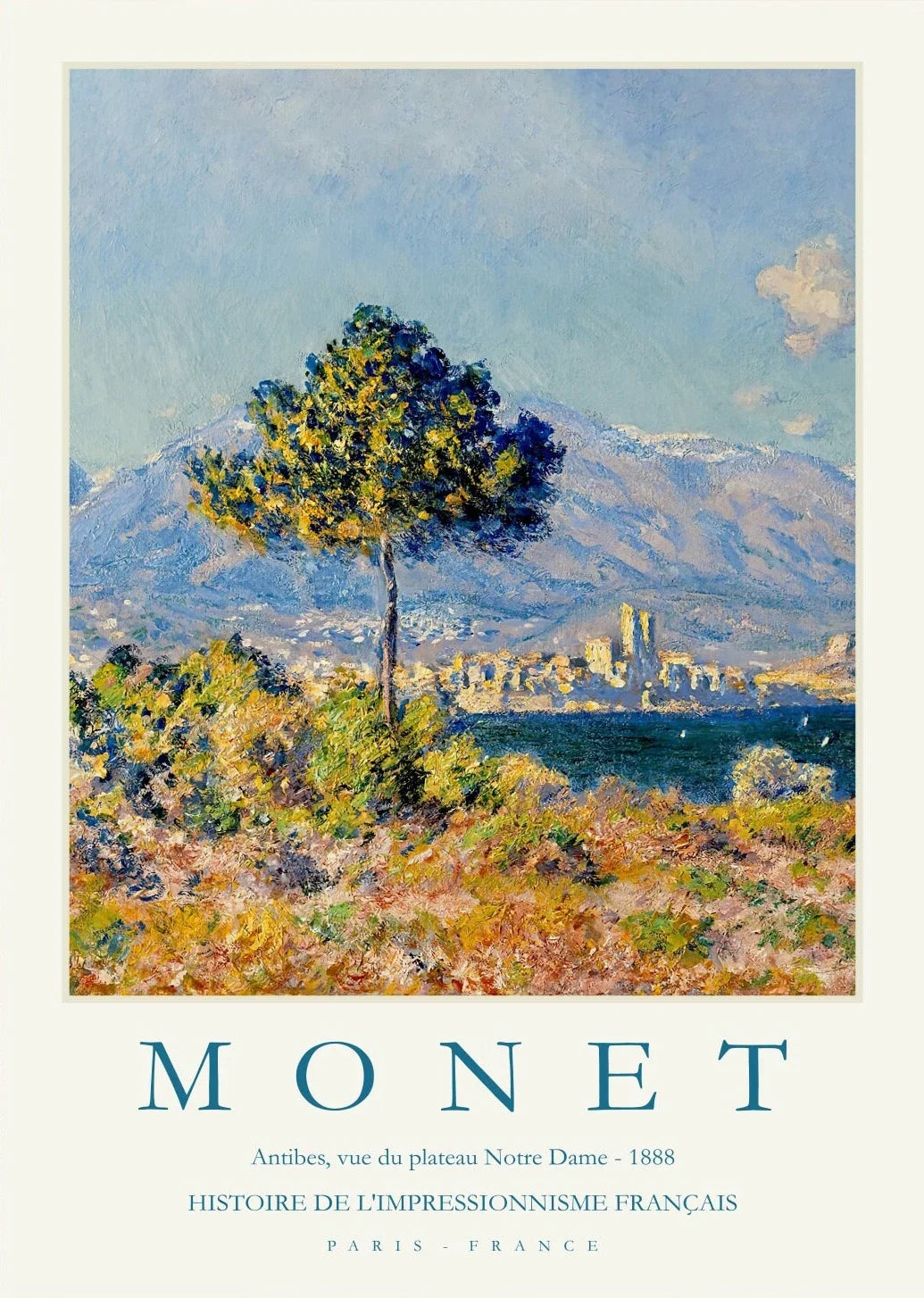 Claude Monet Abstract Landscape Canvas Wall Art | Unframed Print