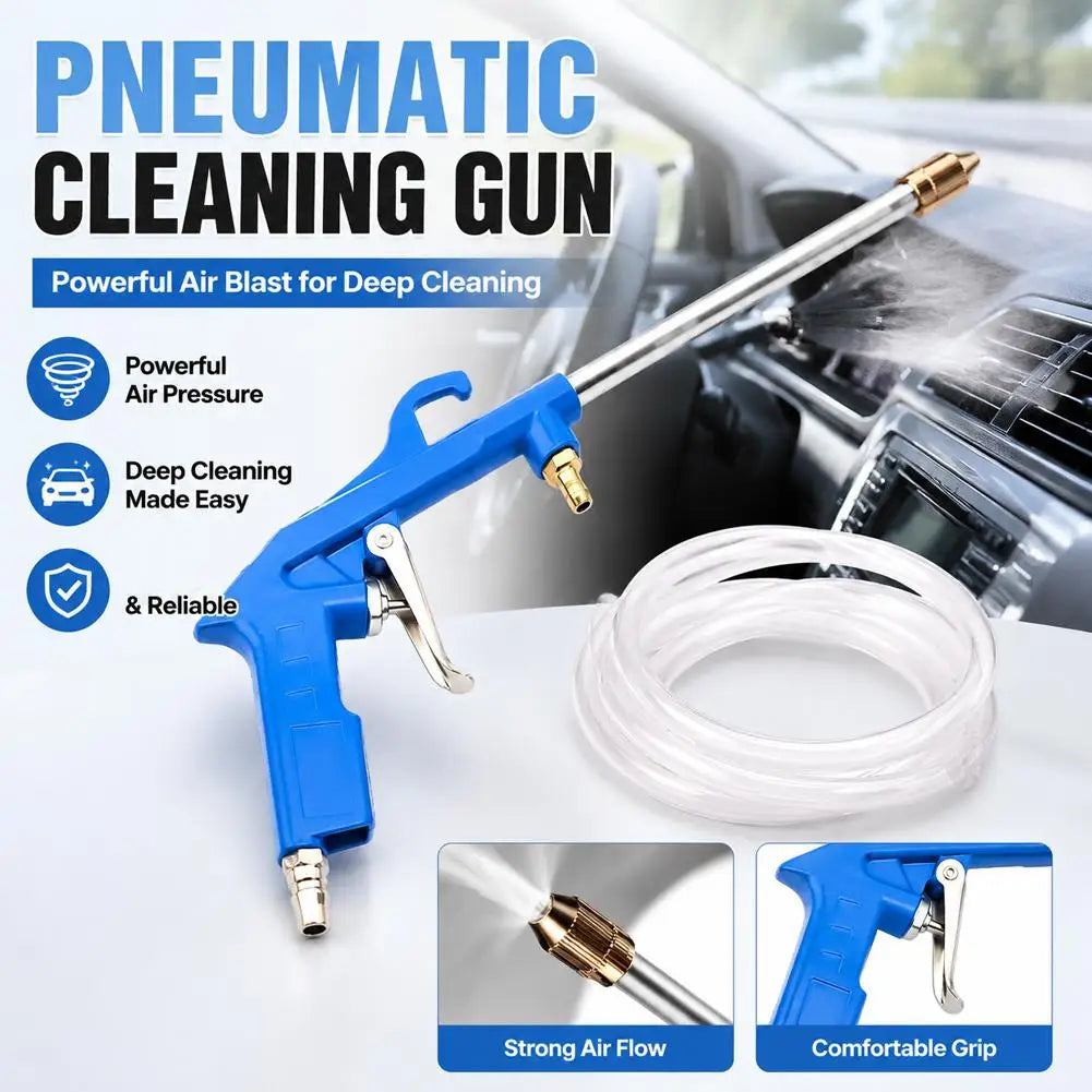Pneumatic cleaning gun, high-pressure spray gun, car engine oil, dirt, water, and air dual-purpose adjustable air pressure dust Peaceful Pleasures Health and Wellness