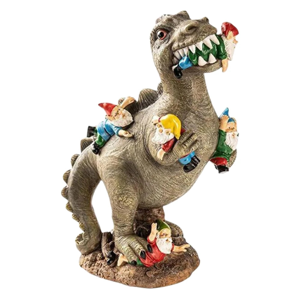 Dinosaur Gnome Resin Figurine | Garden & Christmas Decor