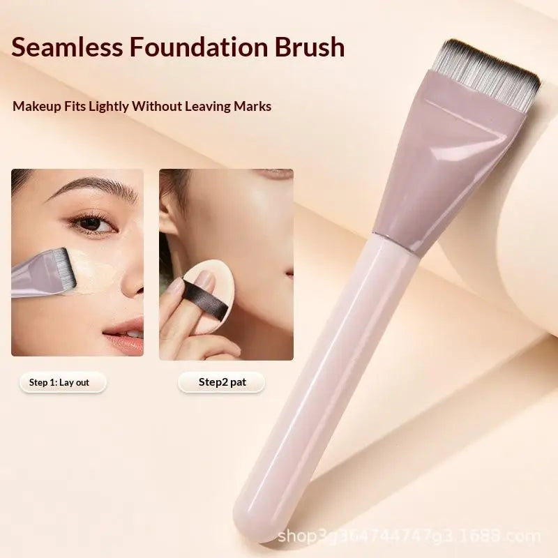 Foundation Brush +Makeup Palette + Black Powder Puff Set Foundation Cream Mixing Tool Nail Art Makeup Cosmetic Makeup Tool Kits Peaceful Pleasures Health and Wellness