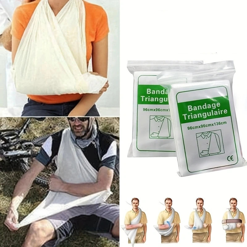 1Pc First Aid Kit Medical Bandage Fracture Fixation Triangular First Aid Bandage Emergency Camping Accessories Peaceful Pleasures Health and Wellness