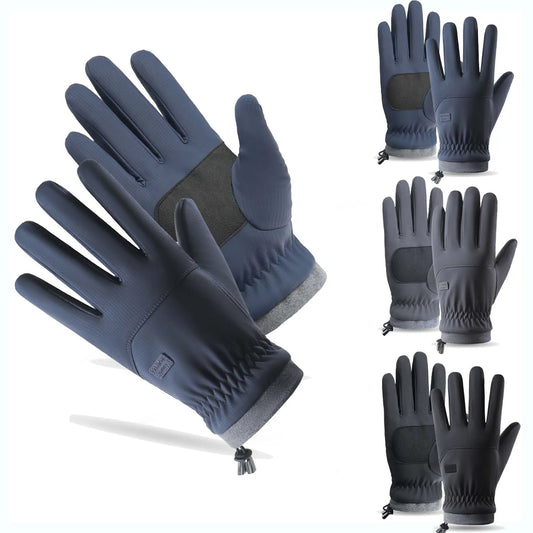 1 Pair Winter Outdoor Cycling Sports Gloves Men's Women's Winter Running TouchScreen Full-finger Gloves Christmas Halloween Gift Peaceful Pleasures Health and Wellness