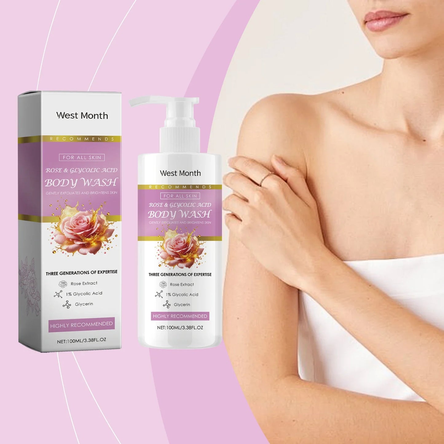Exfoliating Body Wash – Smooth, Hydrated & Glowing Skin