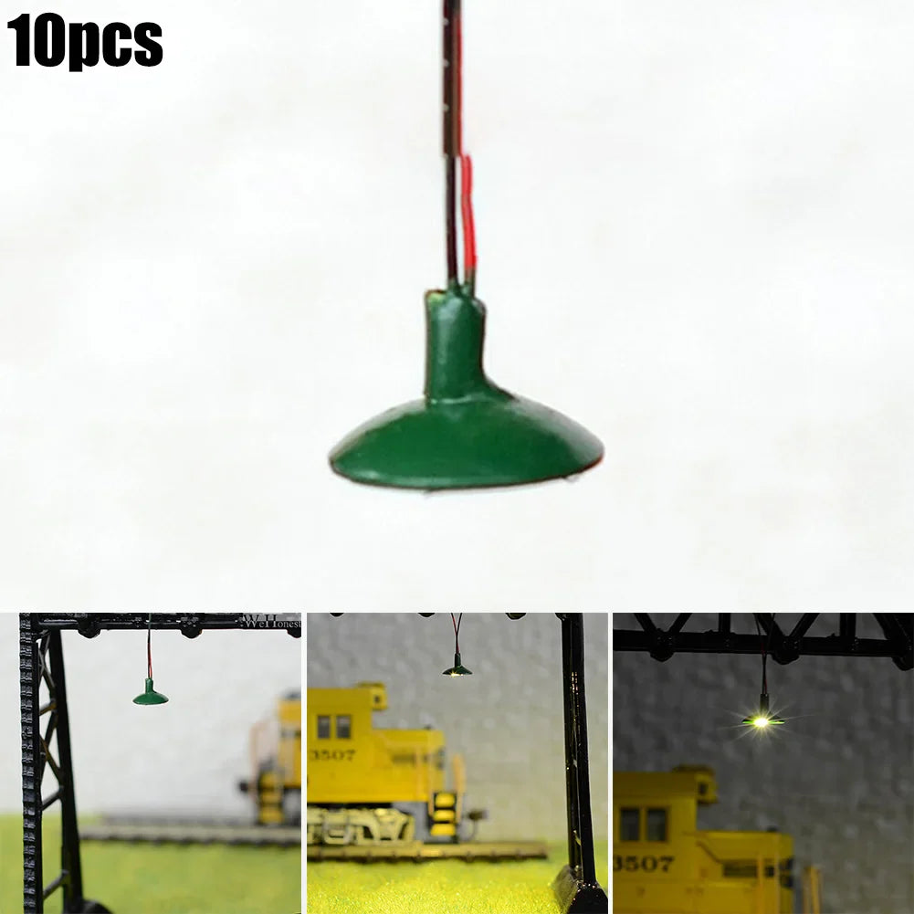 10pcs HO/OO Scale LED Street Lamp Posts | Model Railway Scenery