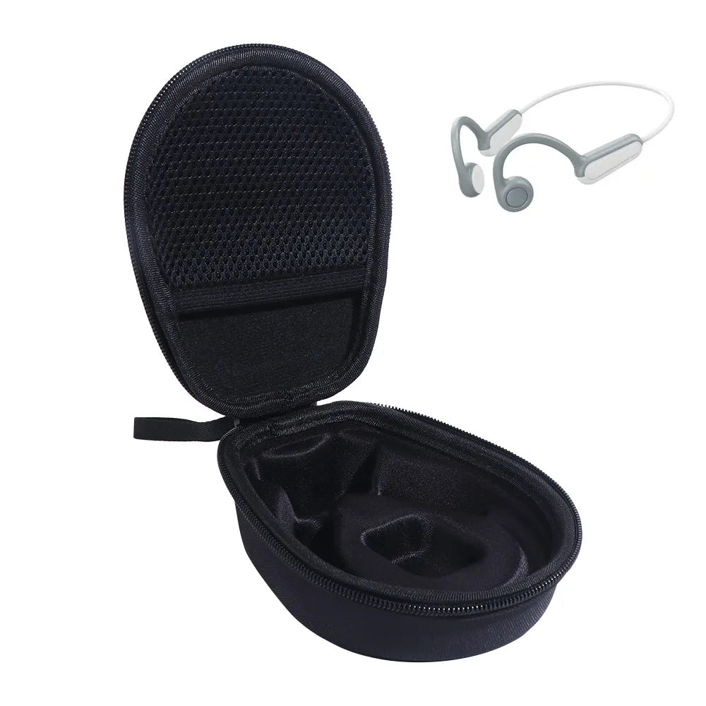 EVA Bone Conduction Headphone Box Shockproof Portable Earphone Storage Bag Protective Hard Shell Headset Carrying Case Outdoor Peaceful Pleasures Health and Wellness