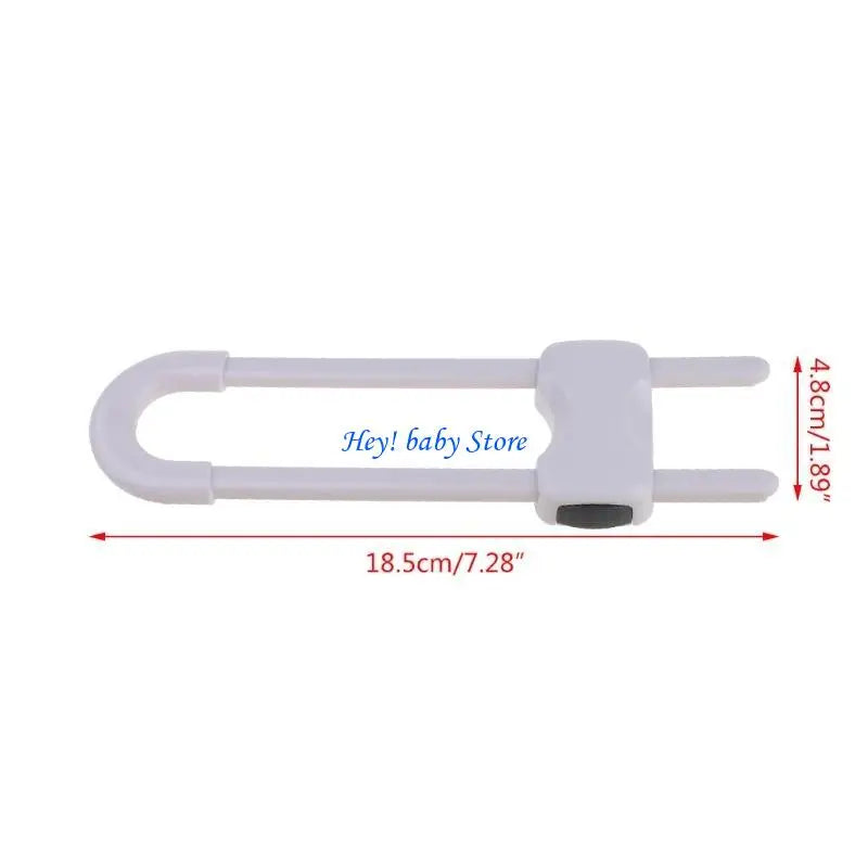Baby Cabinet & Drawer Safety Locks – U-Shape 2-Pack | No Tools
