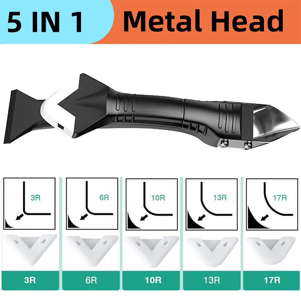 9-in-1 Silicone Caulk Scraper & Sealant Finisher Tool Kit