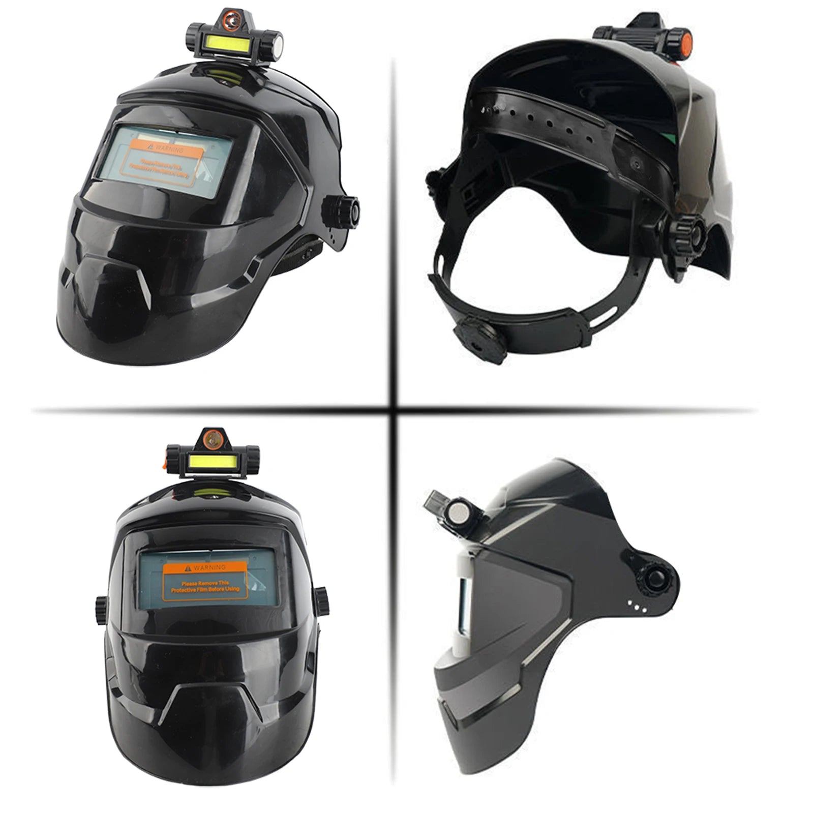 Automatic Dimming Welding Facemask Large View True Color Auto Darkening Welding Facemask 130℃ High Temperature Resistant Peaceful Pleasures Health and Wellness